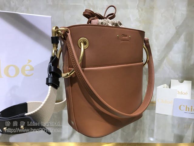 Chloe女包 克洛伊經典Roy抽繩圓環大號水桶包 Chole手提肩背斜挎包  jjh1314